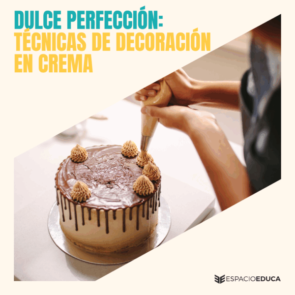 Dulce Perfección: Técnica de decoración en crema